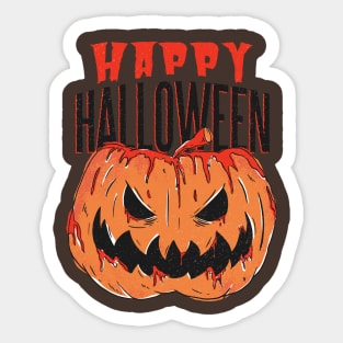 Creepy Halloween Pumkin bloody pumpkin Sticker